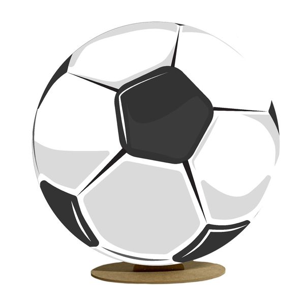 Capa Mini Painel Redondo 50x50cm Decorativo Tema Futebol Bola Decoração Festa Menino