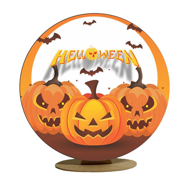 Capa Mini Painel Redondo 50x50cm Decorativo Tema Halloween Dia das Bruxas Decoração