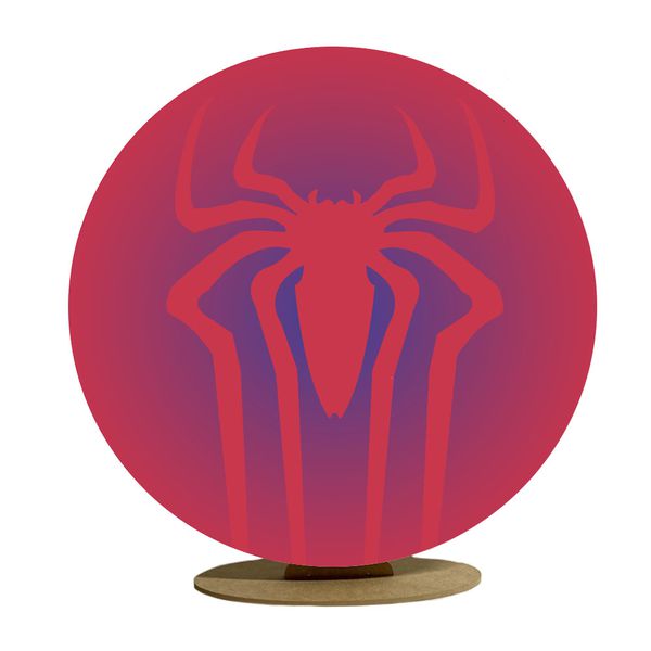 Capa Mini Painel Redondo 50x50cm Decorativo Tema Homem Aranha Herói Decoração Festa