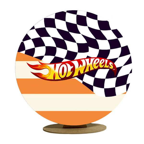 Capa Mini Painel Redondo 50x50cm Decorativo Tema Hotwheels Decoração Festa Menino