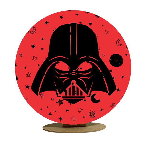 Capa Mini Painel Redondo 50x50cm Decorativo Tema Star Wars Decoração Infantil