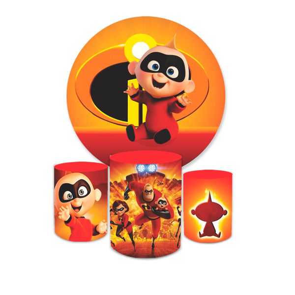 Kit Capa Painel + Trio Cilindros Os Incríveis Baby