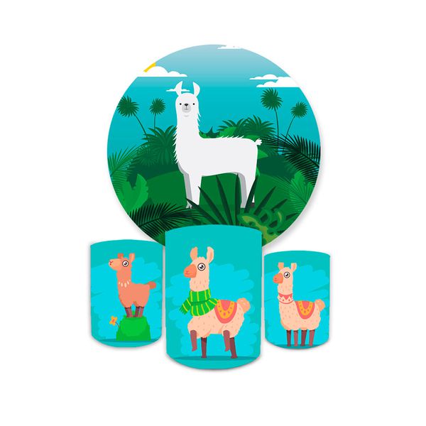 Kit Capa Painel + Trio Cilindros Lhamas 03