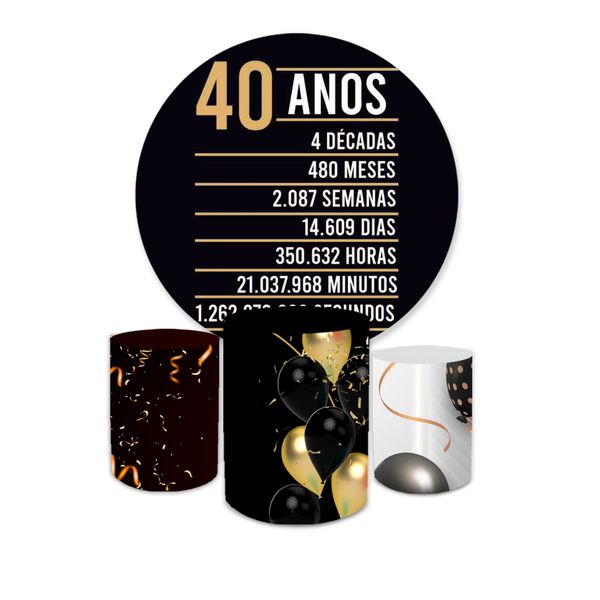 Kit Capa Painel + Trio Cilindros 40 Anos -01