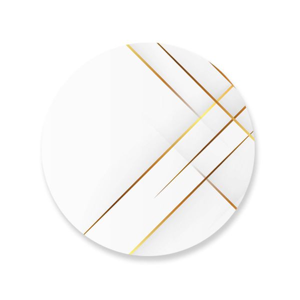 Capa Painel Redondo Geometrico Branco 01