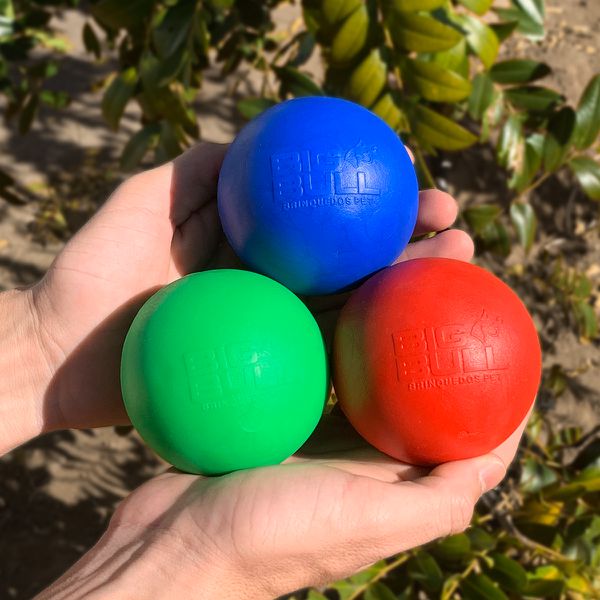 Kit 03 Bolas Lisas Porte Médio E Grande - Big Bull Pet 