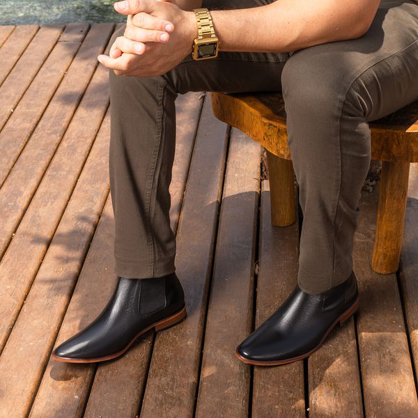 Cala Jeans Usar Bota Chelsea Masculina Bota De CamurÃ§a Marrom