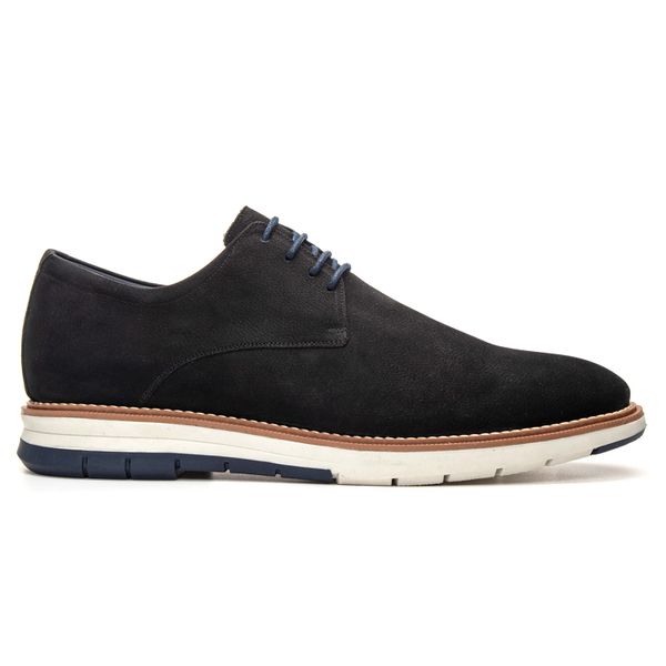 Sapato Casual Derby Premium Masculino Linha Porto Preto