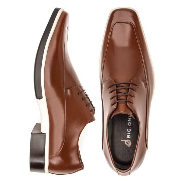 Sapato Social Masculino Couro Marrom Sapato Social Couro Tan