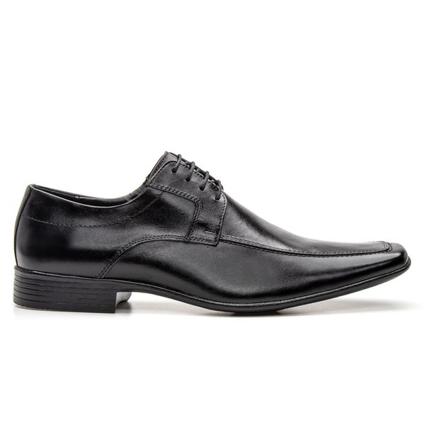 Sapato Social Masculino em Couro Bico Fino Preto