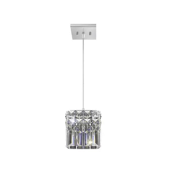 PENDENTE PARIS CRISTAL QUADRADO 12X12XH12,5CM 1 LUZ 