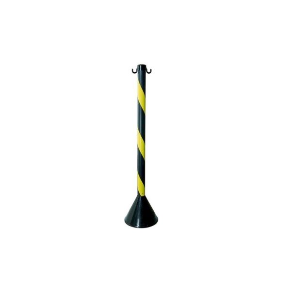 PEDESTAL PLASTICO ZEBRADO PT/AM 90CM