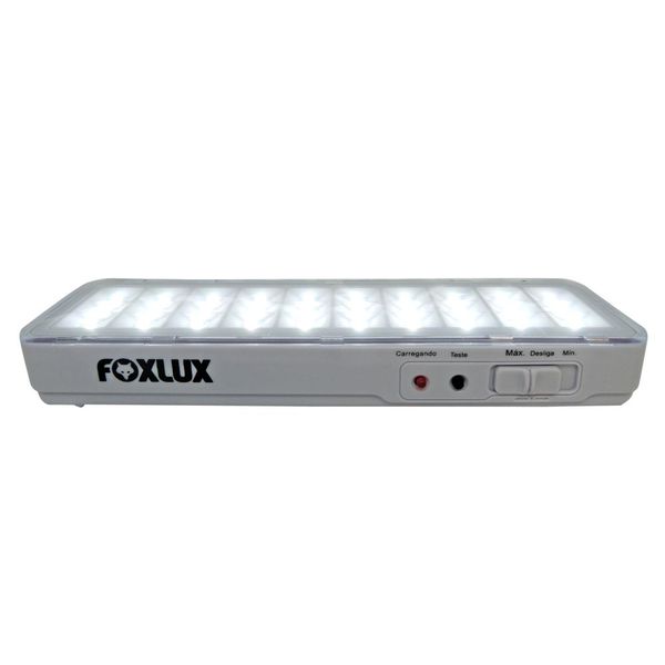 Luminária de Emergência Portátil Recarregável 30 Leds Bivolt 17.16 FOXLUX