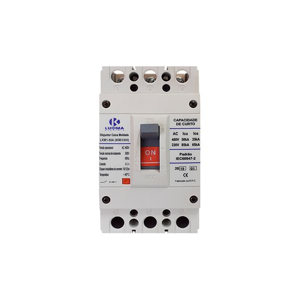 Disjuntor Caixa Moldada Lkm1-80a Lukma - 33012