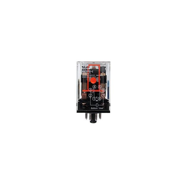 Relé Industrial 8 Pinos 2 Contatos 127V Lukma 45019