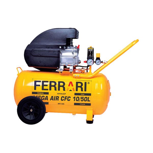 Compressor De Ar 10/50l 2hp 220v Mega Air Ferrari 