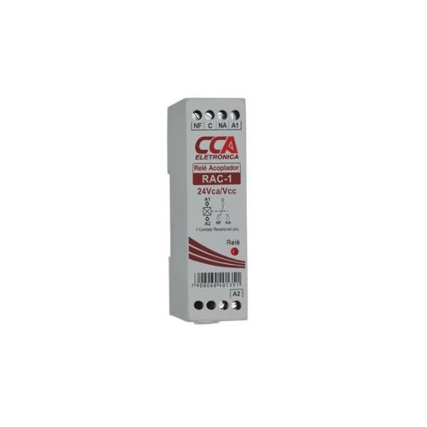 Relé Acoplador CCA 24Vca/Vcc com 1 Contato Reversível (9909) Sibratec 