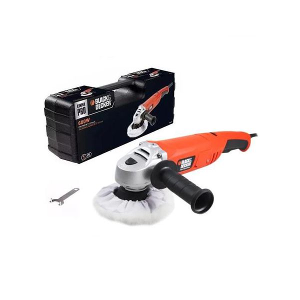 Politriz Profissional 5 Pol. 600W com Maleta - BLACKDECKER-WP600K