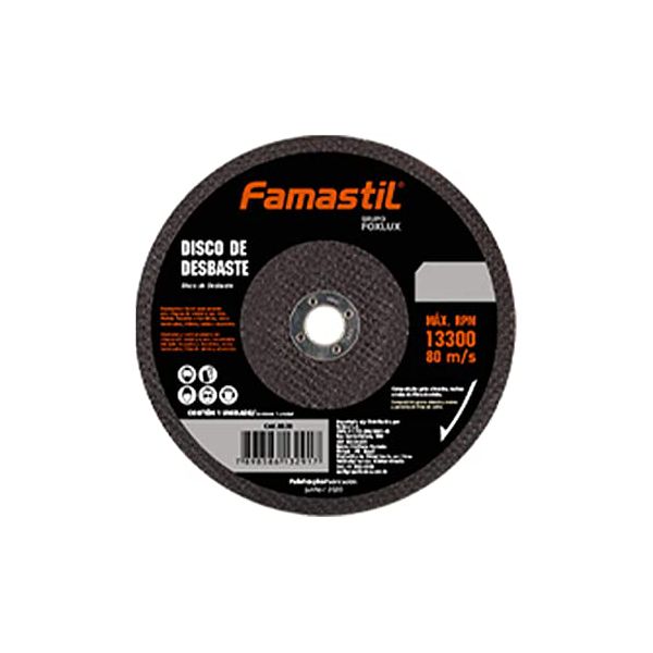 Disco De Desbaste Famastil 7" x 6 x 22,2MM
