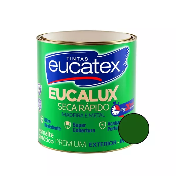 Tinta Eucalux Esm Bri Sec Rap Verde Folha 900 Ml Eucatex