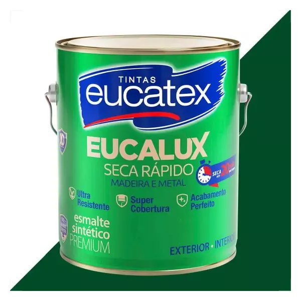 Tinta Eucalux Esm Bri Sec Rap Verde Nilo 3,6 Ltr Eucatex 