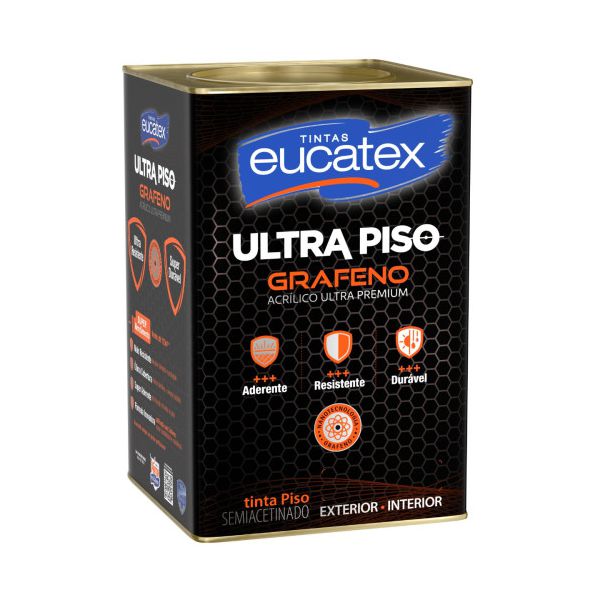 Tinta Ultra Piso Grafeno Cinza Escuro 18 Ltr Eucatex