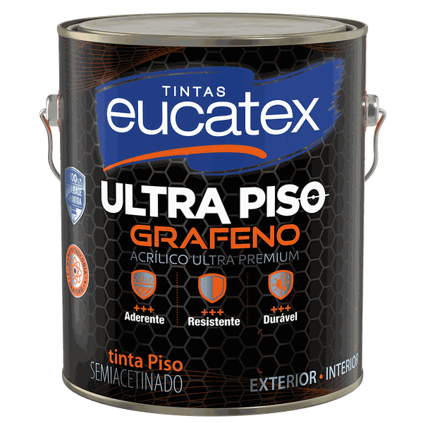 Tinta Ultra Piso Grafeno Vermelho Segurança 3,6 ltr Eucatex