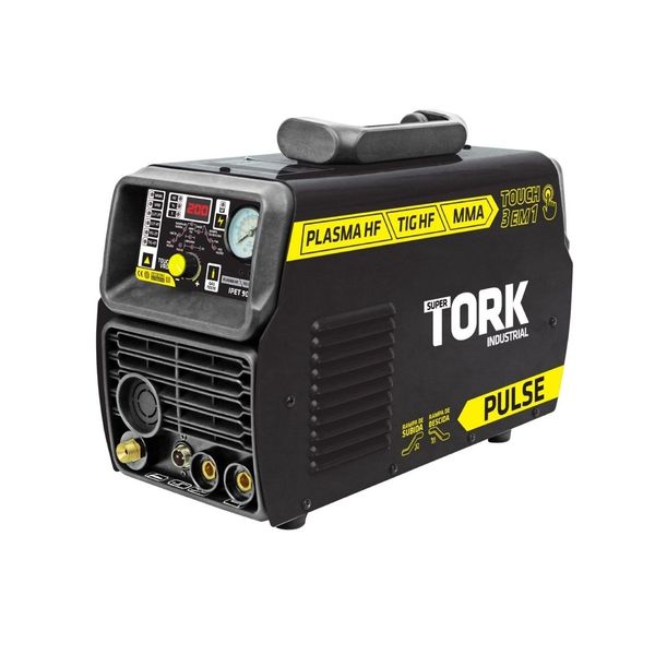 Máquina De Solda Inversora SuperTork Touch 200 IPET 9050 220v 3x1 (Plasma HF - TIG HF - MMA VRD)