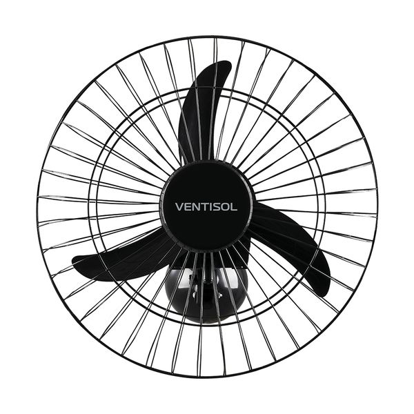 Ventilador de Parede 50cm Preto Bivolt Comercial 200W Ventisol