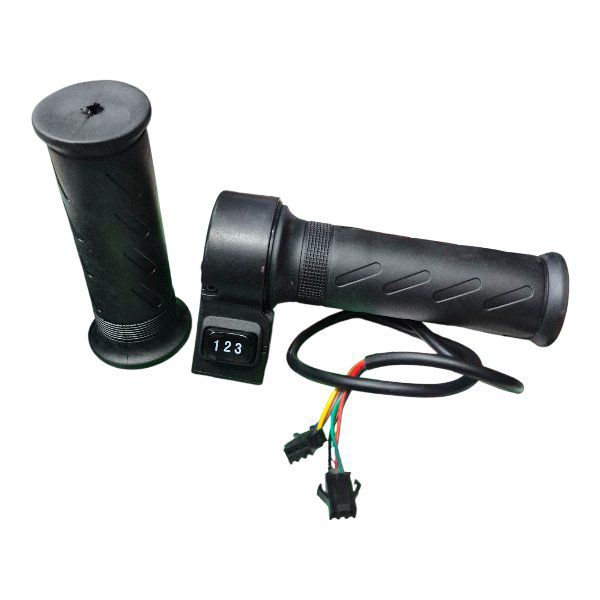 Acelerador C/ Controle de Velocidade 1 2 3 (Manopla - Punho Grande) FLOW 800w (Farol Redondo)