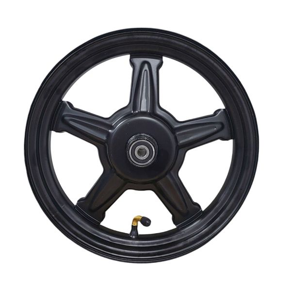 Aro 14" x 2.50 (10-2.50/2.75) Dianteiro Liga Leve Aço Freio Tambor 110mm Cor: Preto
