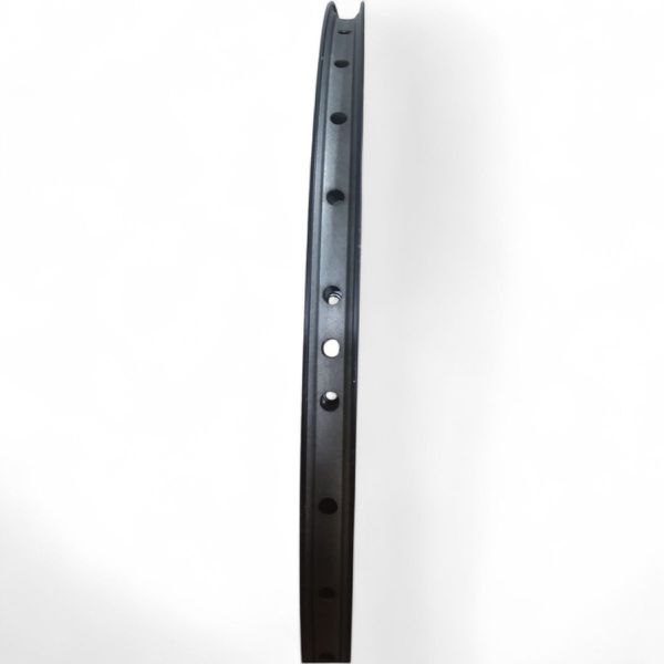Aro 26", Alumínio, Parede Dupla, C/ Ilhos, V-brake, 36 Furos, CLASSIC/STYLE | Cor: Preto Fosco