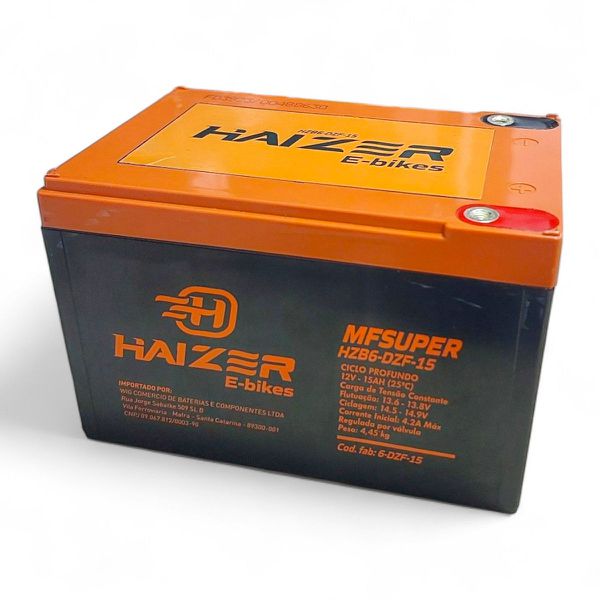 Bateria de Chumbo Ácido 12v 15ah (HZB6-DZF-15) Haizer