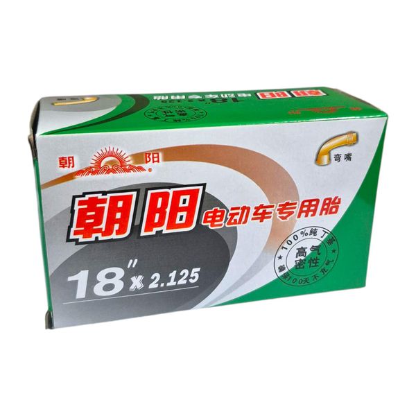 Câmara de Ar Aro 18'' x 2.125 CHAO YANG Val. Schrader Bico Curvo 45º