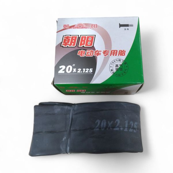 Câmara de Ar Aro 20'' x 2.125, CHAO YANG, Val. Schrader 33mm Bico Reto
