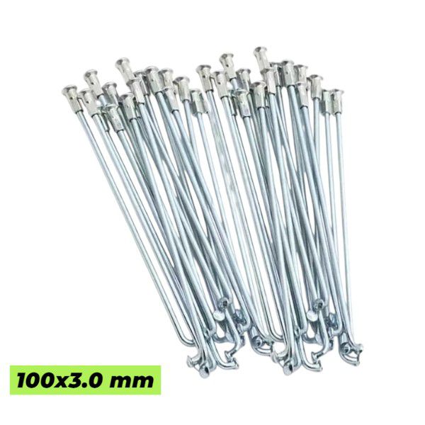 Raio Traseiro Aro 24'', Zinc. C/ Niple Ø 3,0x100,0mm ZIII (Motor GG) (Kit 36 un)