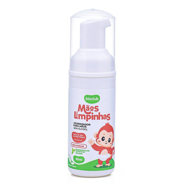 Mãos Limpinhas Bioclub® Higienizador De Mãos Sem Álcool 50ml