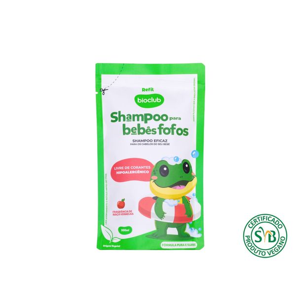 Refil Shampoo Infantil Baby - Shampoo Para Bebês Fofos Bioclub® 300ml