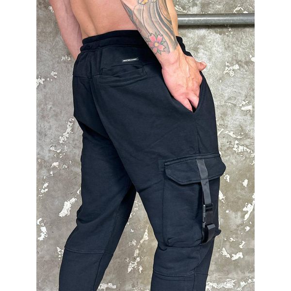 Calça Jogger Cargo Masculina Preta
