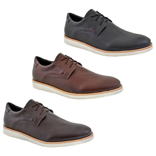 KIT 3 PARES - Sapato Casual Phill