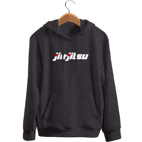 Blusa De Frio Black Beast Moletom Jiu Jitsu Chumbo