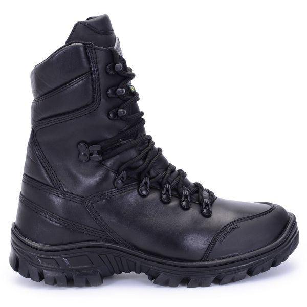 coturno militar Attack sentinel em couro com bico em tpu pvc 