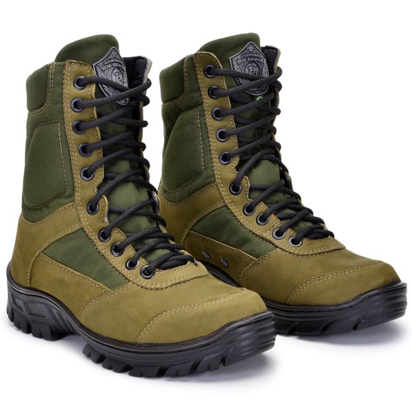 Bota Bmbrasil Em Couro Exercito 1 