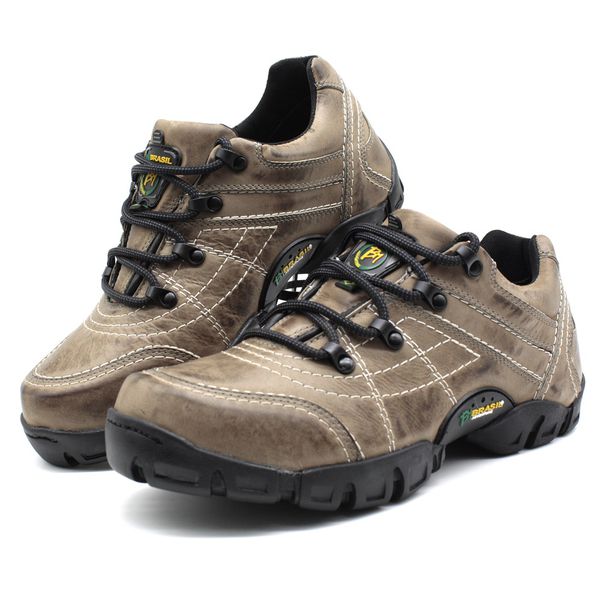 Tenis Masculino Adventure Mantiqueira 5310/03 Couro Cinza