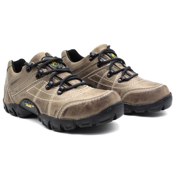 Tenis Masculino Adventure Mantiqueira 5310/03 Couro Cinza