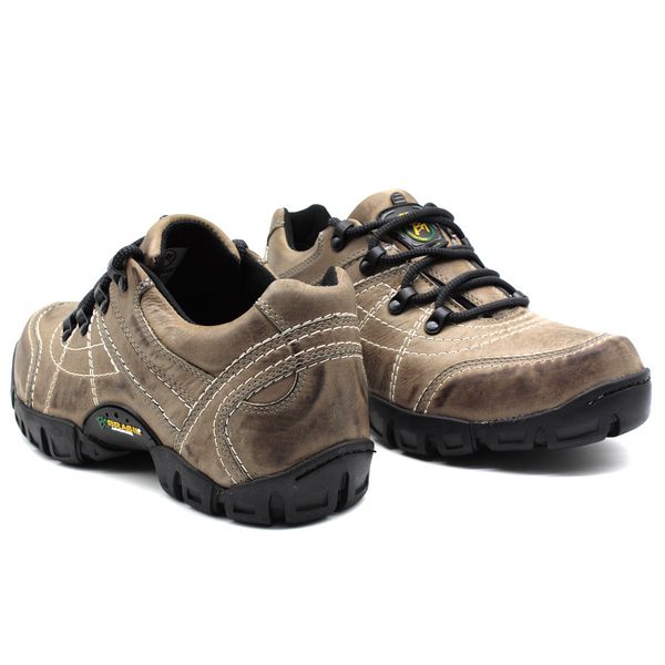 Tenis Masculino Adventure Mantiqueira 5310/03 Couro Cinza