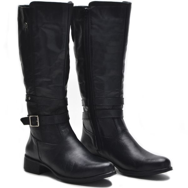 Botas Femininas Cano Alto Montaria 2002/01 Preto