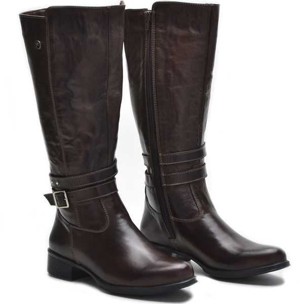 Botas Femininas Cano Alto Montaria 2002/02 Brown