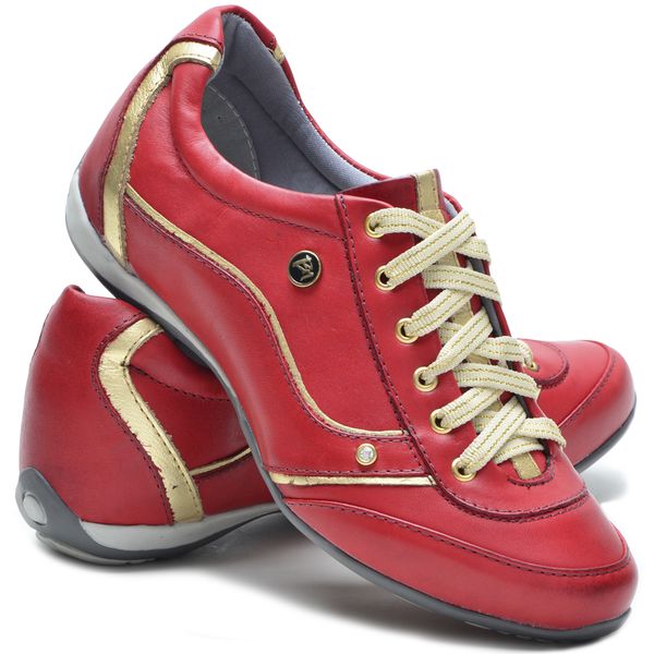 Tenis Feminino Casual Bmbrasil 212/03 Vermelho