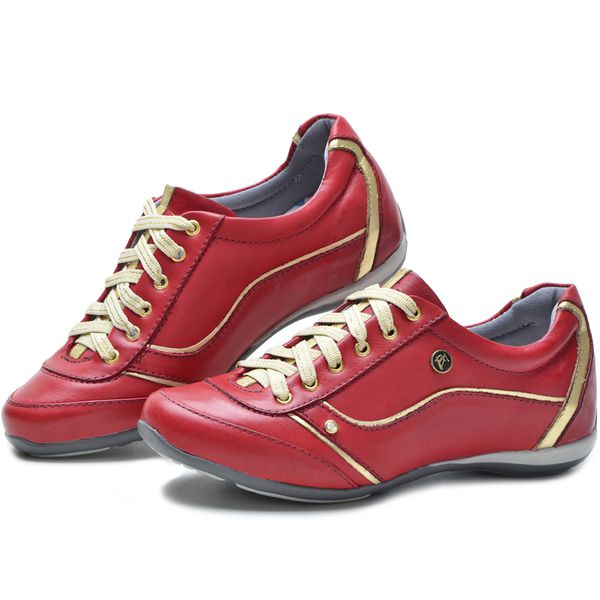 Tenis Feminino Casual Bmbrasil 212/03 Vermelho